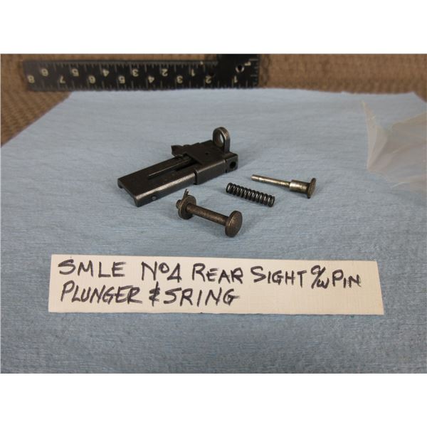 SMLE No 4 Rear Sight C/W Pin, Plunger & Spring