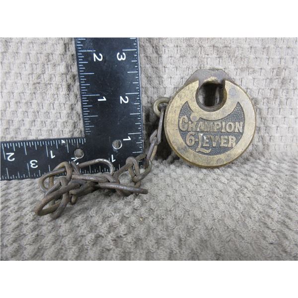 Champion 6-Lever Lock with No Key