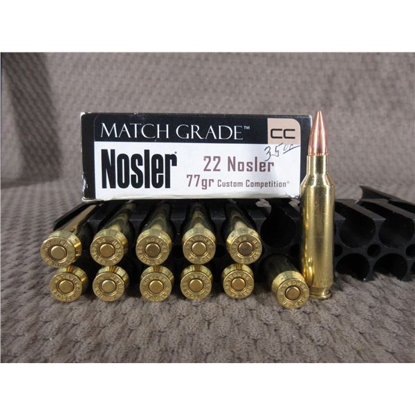 22 Nosler - Box of 12