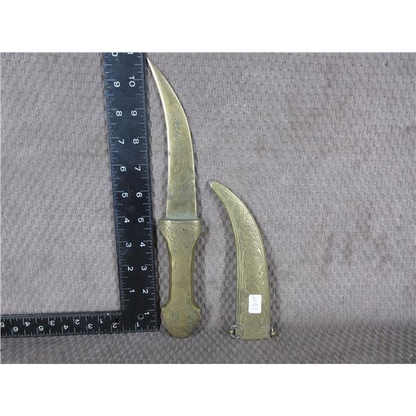 Brass Kirpan Type Knife