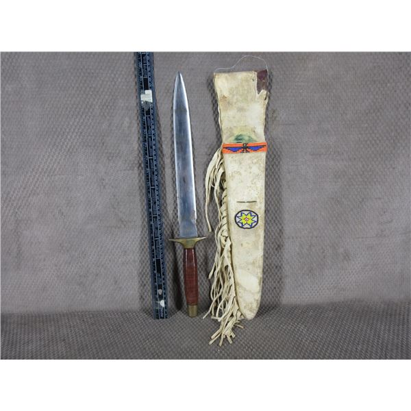 Native American Indigenous made Knife & Sheath