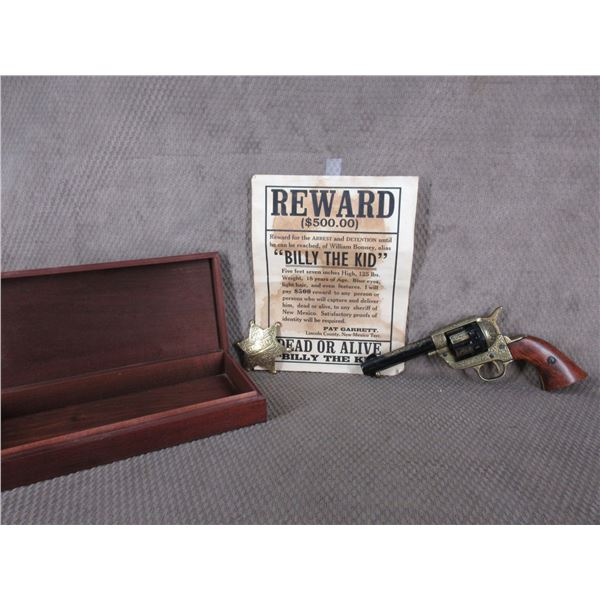 Non-Working Replica of a Single Action Army in Wood Case