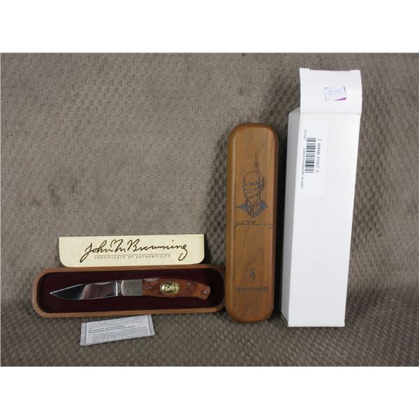 John M. Browning Knife 1 of 6000 in Wood Case