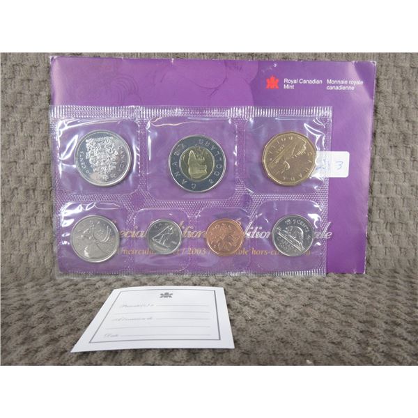 2003 Uncirculated Canadian 7 Coin Set