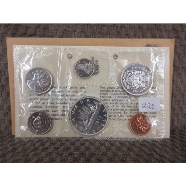 1963 Uncirculated Canadian 6 Coin Set