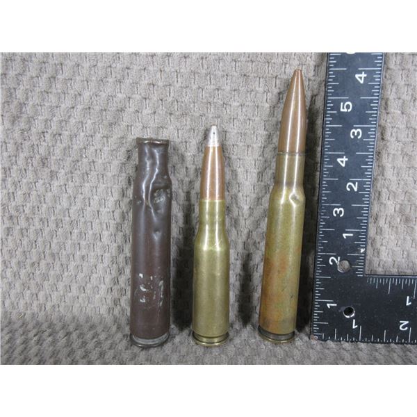 50 Caliber 3 Live Rnds - 50 BMG, Targeting Tracer, Russian