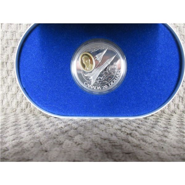 The Avro Canada CF-105 Arrow 20 Dollar Coin