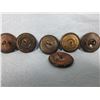 Image 2 : American Military Buttons - 6 Pieces