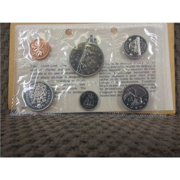 1969 Uncirculated Canadian 6 Coin Set