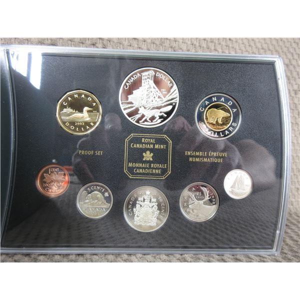 2002 - 8 Coin Proof Set with Colbalt Silver Strike Coin
