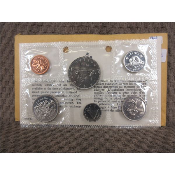 1968 Uncirculated Canadian 6 Coin Set