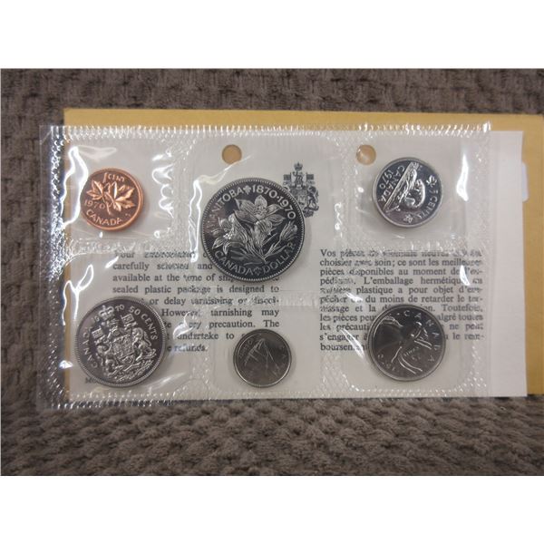 1970 Uncirculated Canadian 6 Coin Set