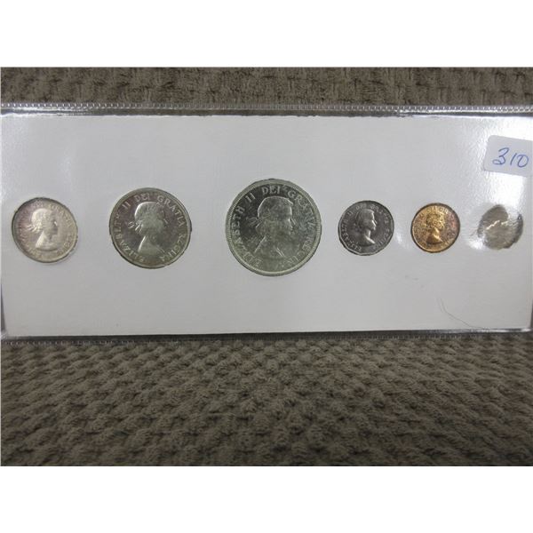 1958 Uncirculated Canadian 6 Coin Set