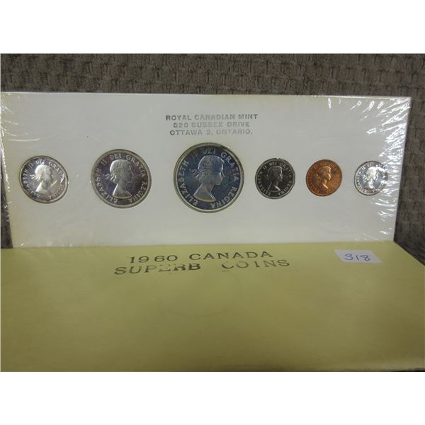 1960 Uncirculated Canadian 6 Coin Set
