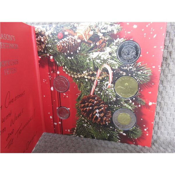 2013 Uncirculated Canadian Christmas 5 Coin Set