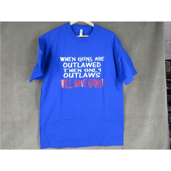 NEW - T-Shirt in L - When Guns are Outlawed