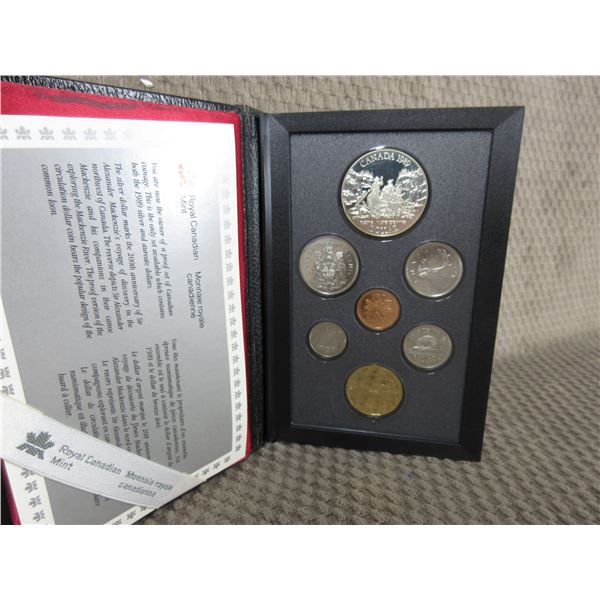 1989 Canada Double Dollar 7-Coin Proof Set in Case