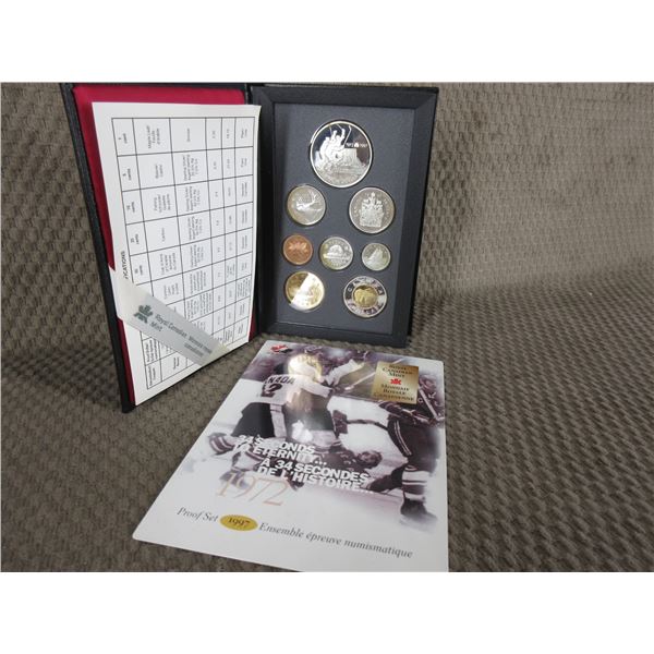 1997 - 8 Coin Proof Set with Canada-USSR Hockey Coin