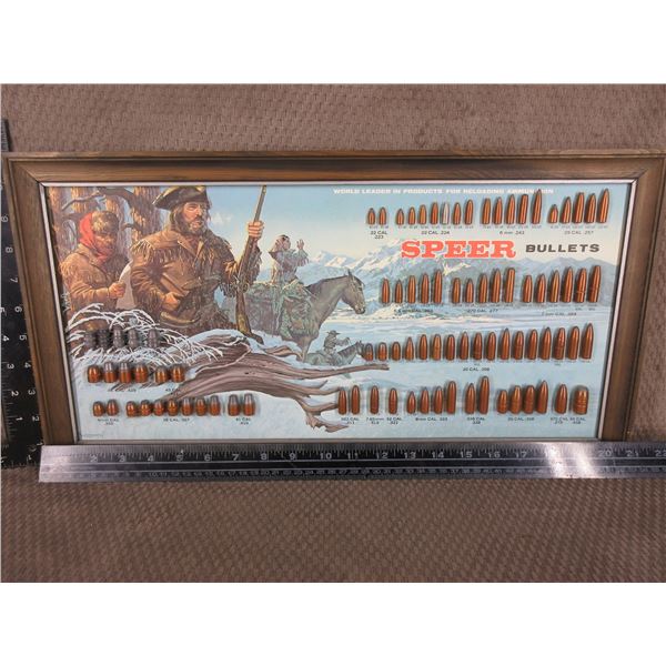 Speer Bullet Board Display Lewis and Clark 1973