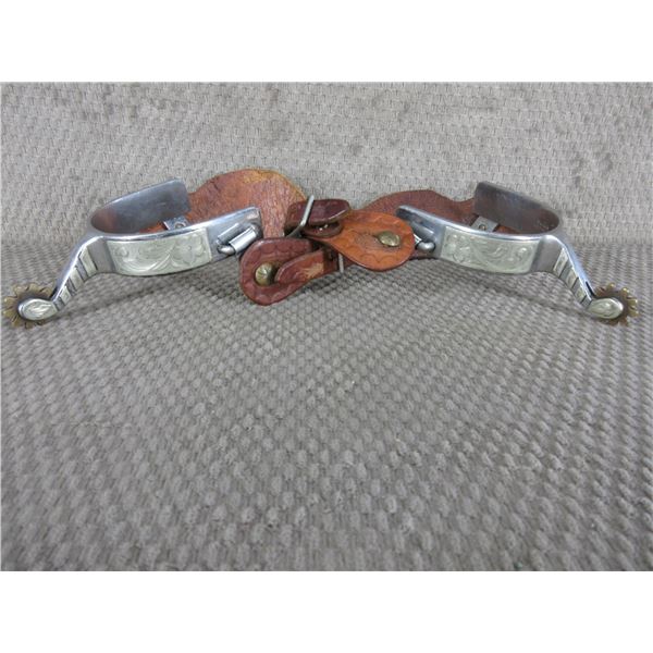 Winchester Hand Forged Spurs with Straps