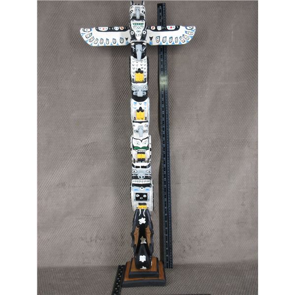 Indigenous Totem Pole 38 Inches High
