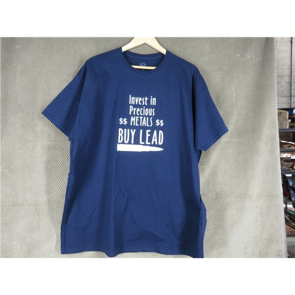 NEW - T-Shirt in 2XL - Invest in Precious Metal Buy Lead
