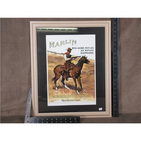 The Marlin Firearms Co. Poster in Frame