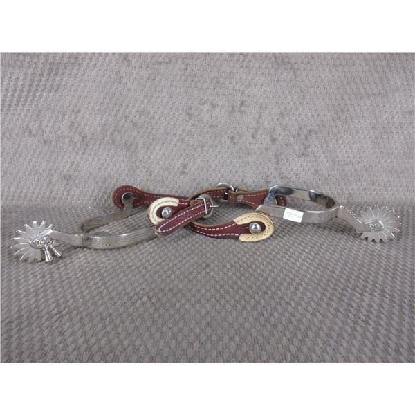 Western Spurs with Straps