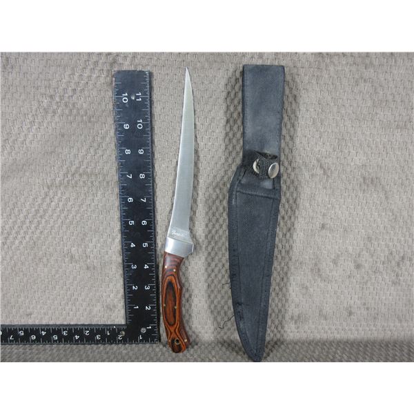 Fury #60089 Fish Fillet Knife with Sheath - Appears Unused