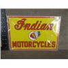 Image 1 : New - Indian Motorcycles Porcelion Sign 12" X 8 1/4"