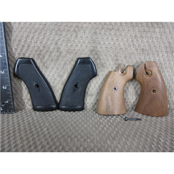 Unknown Black Grips and Unknown Broken Wood Grips