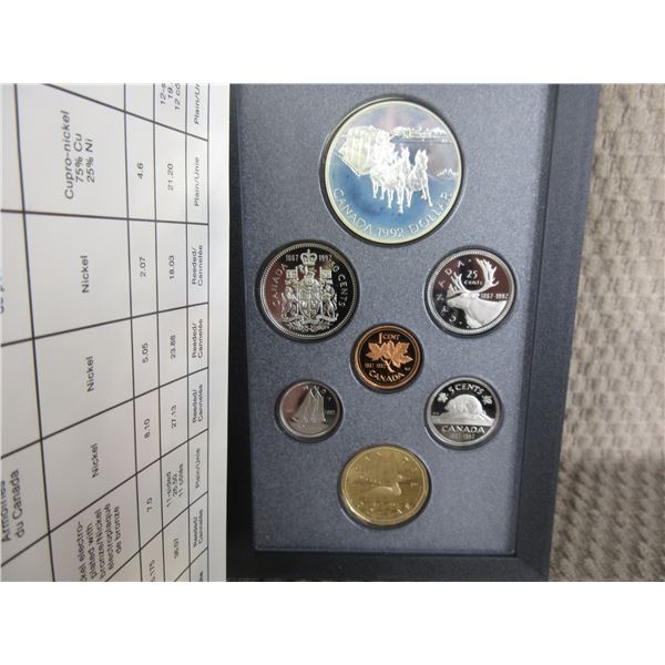 1992 Canada Double Dollar 7-Coin Proof Set in Case