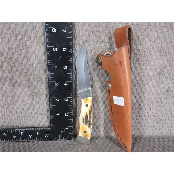 Case XX Damacus Knife 1990 with Sheath - Used