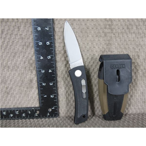Gerber Bolt Action Knife with Sheath - Used