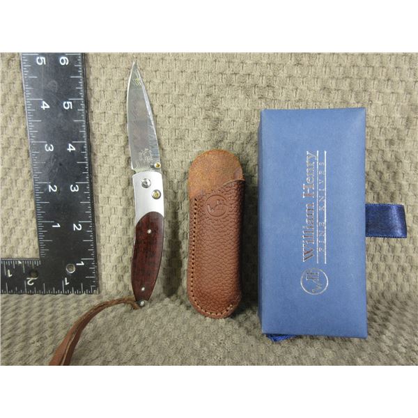 William Henry Folding Knife B05-SZD with Sheath