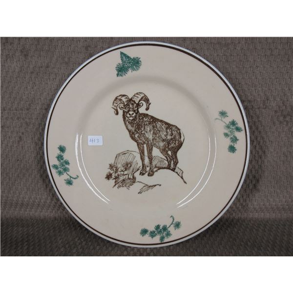 Mountain Trails Western Canadian Art - Big Horn Sheep Plate