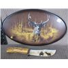 Image 2 : Wall Mounted Knife with Picture Elk on Blade
