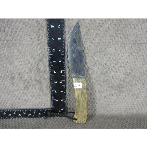 Wood Handle Knife No Name - Appears Unused