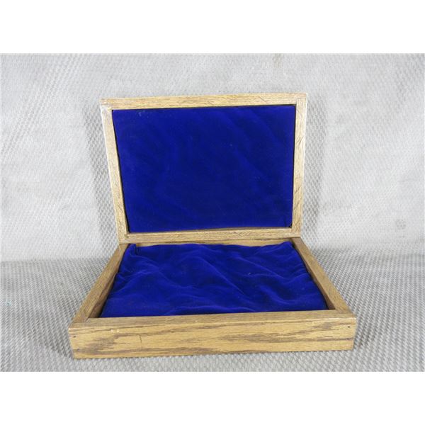 Oak Wood Box 14 1/2" X 10 3/4" X 4" Missing Hardware