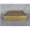 Image 2 : Oak Wood Box 14 1/2" X 10 3/4" X 4" Missing Hardware