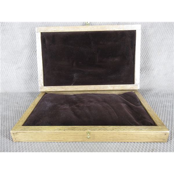 Oak Wood Box 15 1/2" X 9 1/2" X 3" Missing Hardware