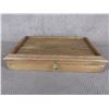Image 2 : Oak Wood Box 15 1/2" X 9 1/2" X 3" Missing Hardware
