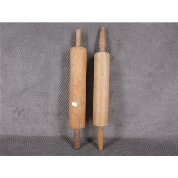2 - Wood Rolling Pins - 1 is a Foley