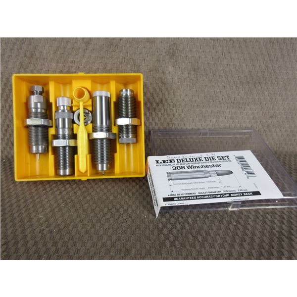 308 Winchester Lee Deluxe 4 Die Set with Shell Holder