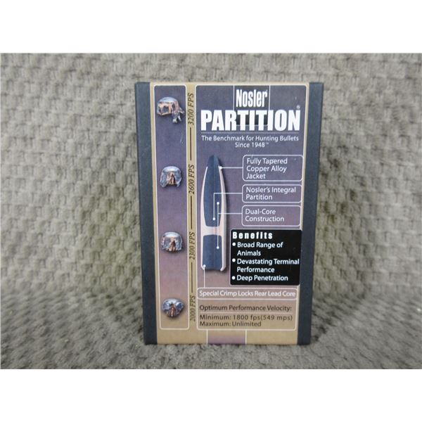 Nosler 30 Cal 165 gr Spitzer Box of 50 Unopened