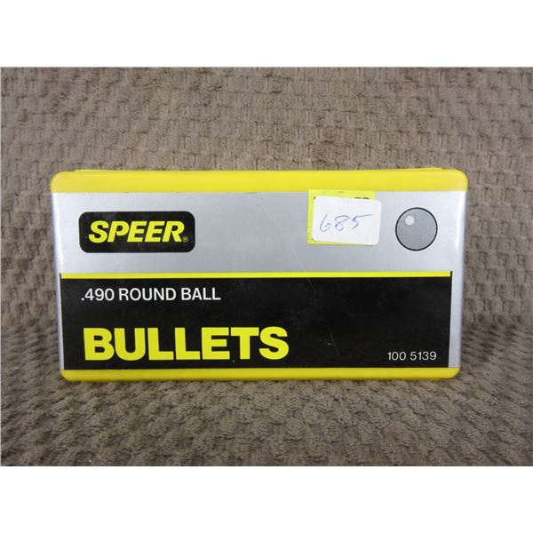 Speer 490 Round Ball Box of 100 Unopened