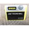 Image 2 : Speer 490 Round Ball Box of 100 Unopened