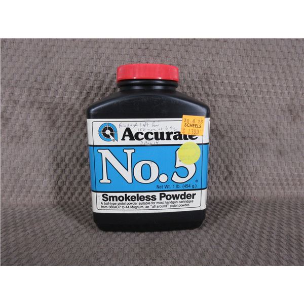 Accurate No. 5 Powder - Can Weighs 136 Grams