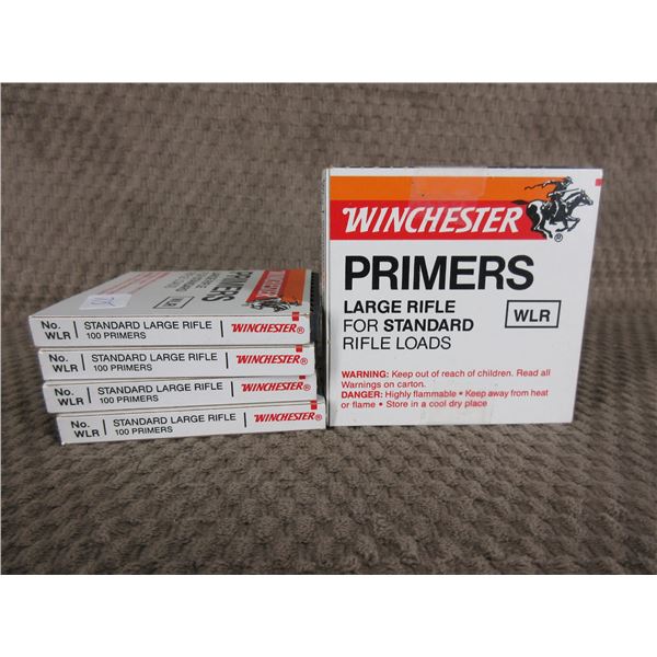 Winchester Large Rifle Primers No. WLR - 4 Boxes of 100