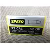 Image 2 : Speer 22 Cal .224, 52gr, HP - Box of 100 Unopened